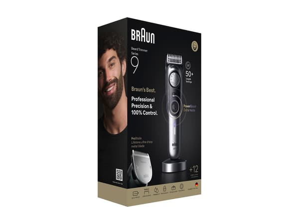 Braun Series 9 BT9560 Trimmer svart Sölv
