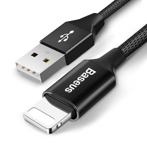 Extra lång 3M iphone baseus kabel röd