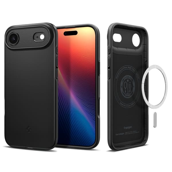 Spigen Thin Fit Mag Magsafe-fodral för iPhone 17 Air svart
