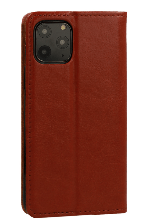 äkta italienskt läder för iphone 11 pro max brun
