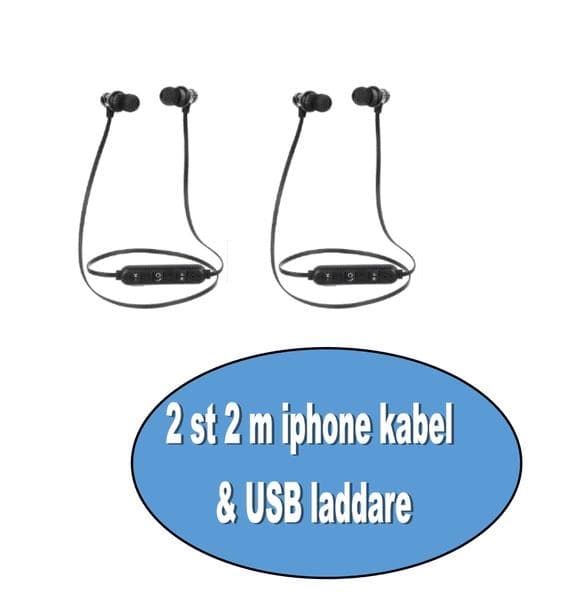 2 st bluetooth hörlurar