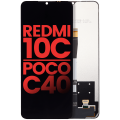 LCD-enhet utan ram för Xiaomi Redmi 10C / Redmi 10 power / Poco C40 (Eftermarknad Plus) (Alla färger)