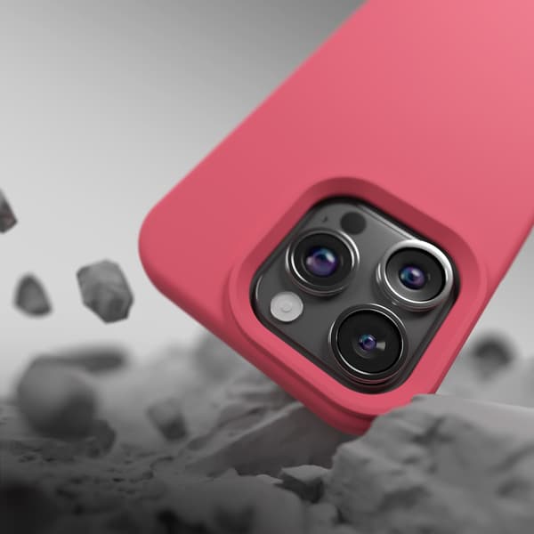 Etteri Silikon Mag-skal för iPhone 15 Pro Max hallon