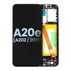 LCD-enhet med ram för Samsung Galaxy A20e (A202 / 2019) (Service Pack) (Alla färger)