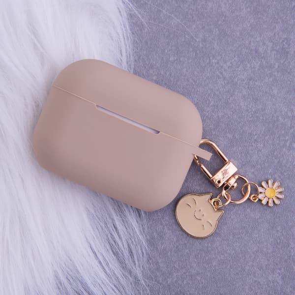 Fodral för Airpods 3 karamell med hänge