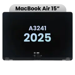 Komplett LCD-skärmmontering för MacBook Air 15\" (A3241) (2025) (Äkta OEM) (Starlight) vit