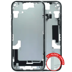 Mellanramshus med smådelar för iPhone 15 (EU / Global version) (Begagnad OEM-dragning: Klass C) (Grön) grön