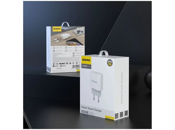Dudao A14EUL Adapter 20Watt 1xUSB-C (1m USB-C to Lightning cable included) vit