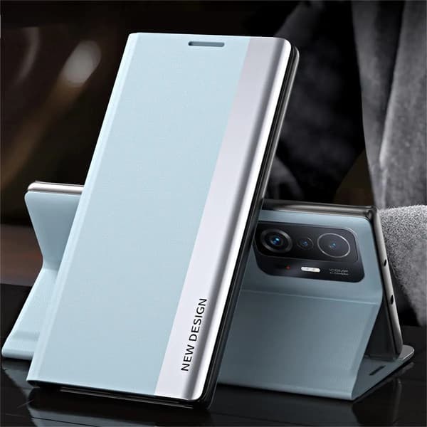 Magnetisk flipfodral för iPhone 14 Pro - blå