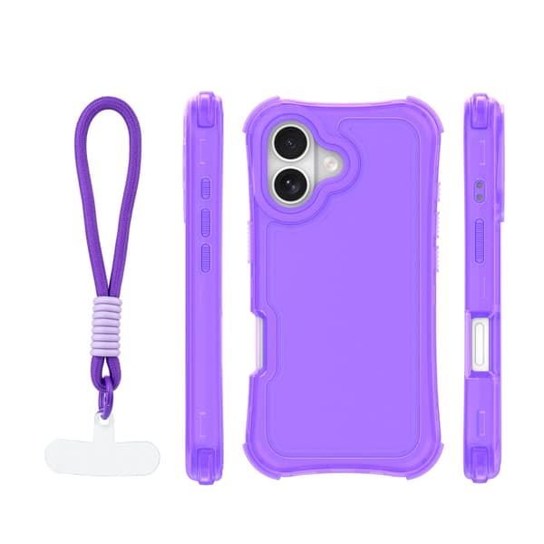 Safepop-fodral med rem för iPhone 17 6,3\" lila