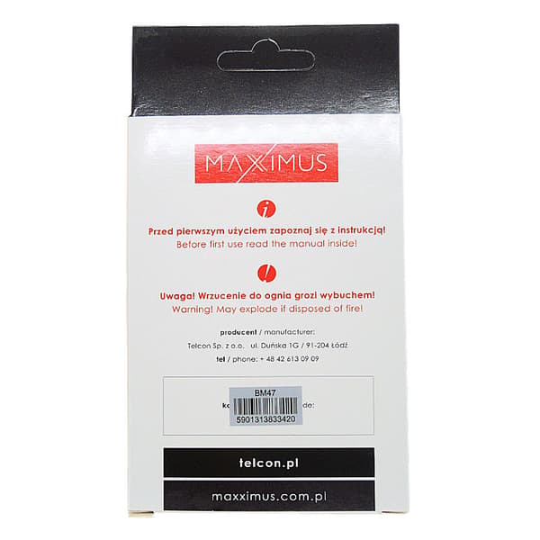BATTERI MAXXIMUS XIA REDMI 4X 4250mAh Li-lon BM47 röd