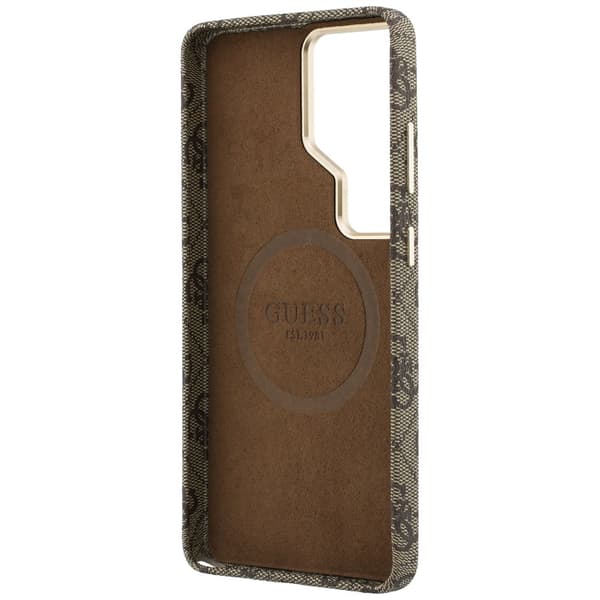 Guess fodral 4G Script MagSafe för Samsung Galaxy S26 Ultra brun