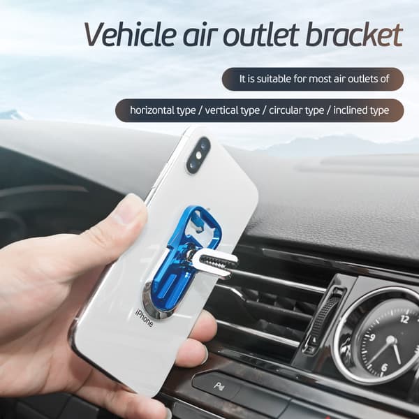 Telcon 3-in-1 Rotating Phone Holder - Gold, Bottle Opener, Stand