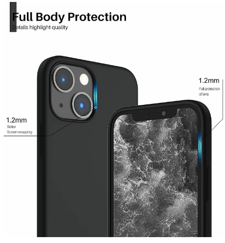 Matt TPU-fodral för iPhone iPhone 14 Plus 6,7" svart