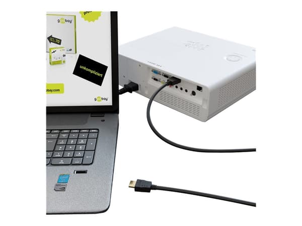 goobay HDMI han -> HDMI han 3 m svart