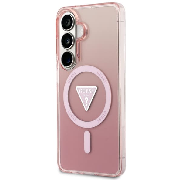 Guess fodral IML Gradient Triangle MagSafe för Samsung Galaxy S26 rosa rosa