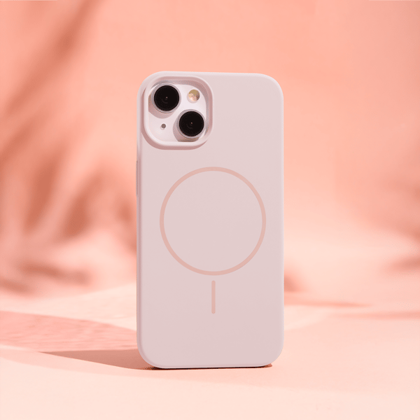 Silikon tunt Mag-skal till iPhone 16 6,1\" ljusrosa
