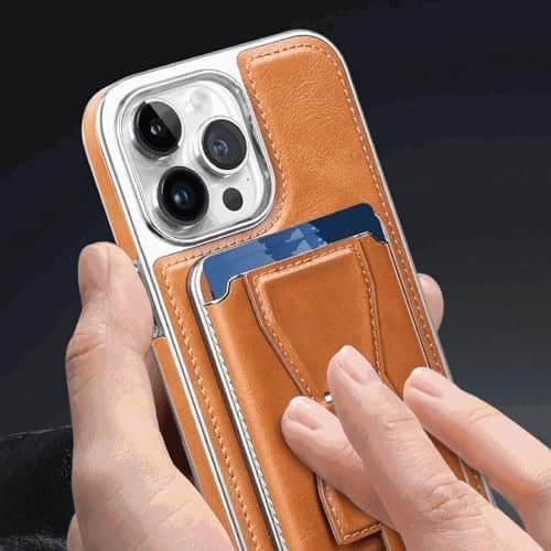 Premiumfodral i affärsklass med exponerad etikett för iPhone 15 Plus