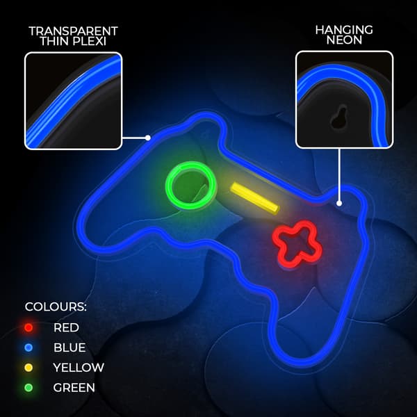 Neon PLEXI LED GAMEPAD flerfärgad FPNE03X Forever Light