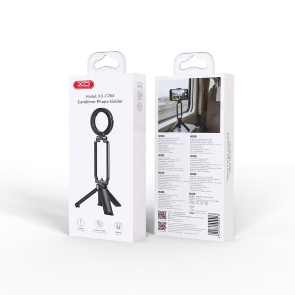 XO hållare stativ tripod C208 svart för MagSafe svart
