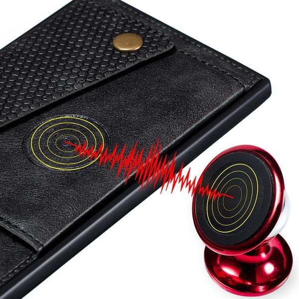 uusi design iphone 11 pro max lompakkokotelo punaisella magneetilla "Red"
"Röd"