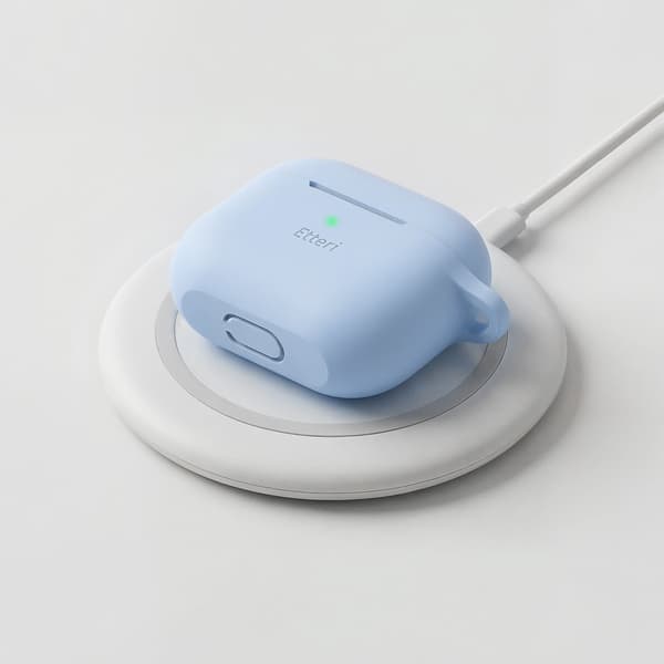 Etteri silikonfodral för AirPods 3 ljusblå
