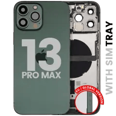 Baksida med laddningsport flex och smådelar för iPhone 13 Pro Max (EU / Global version) (Begagnad OEM-dragning: Klass C) (Alpingrön) grön