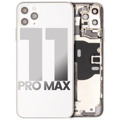 Baksida med små komponenter förmonterade för iPhone 11 Pro Max (Använd OEM-drag: Klass A) (Silver)