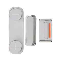 Hårda knappar (ström / volym / vibrator) för iPhone 5S / SE (2016) (silver)