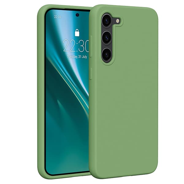 Etteri Silikonskal för Samsung Galaxy S23 Plus ljusgrön grön