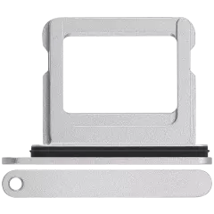 Enkel SIM-kortshållare för iPhone 16 / 16 Plus (vit)