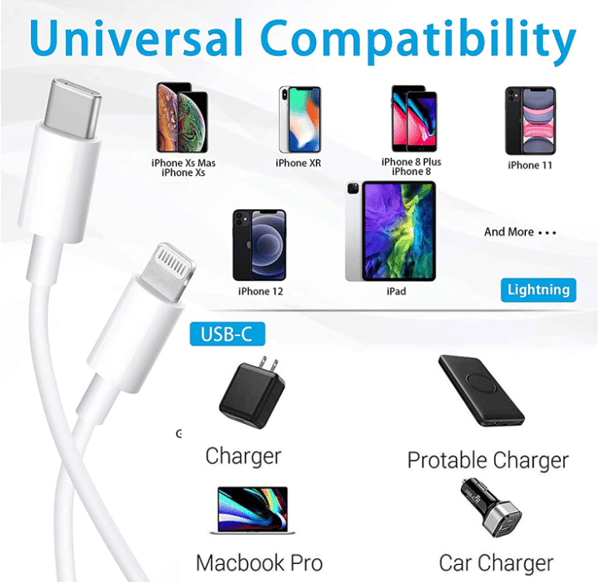 2-pack 1 m iPhonekabel usbc-ligthing