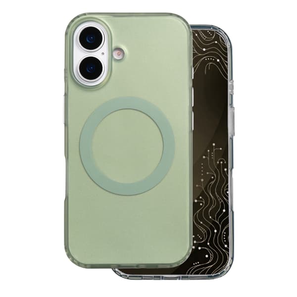 Tecto Shield Mistiq Mag skal för iPhone 16 oliv
