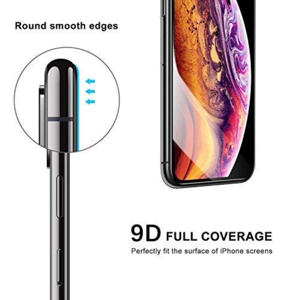 2 st hel täckande skärmskydd för iphone X/Xs