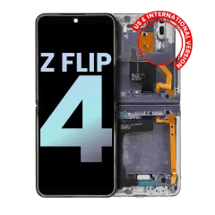 Inner OLED Assembly With Frame For Samsung Galaxy Z Flip 4 5G (US & International) (Service Pack) (Bora Purple)
