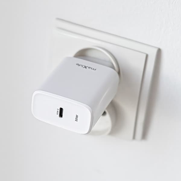 Maxlife MXTC-10-20C PD QC laddare 1x USB-C 20W vit