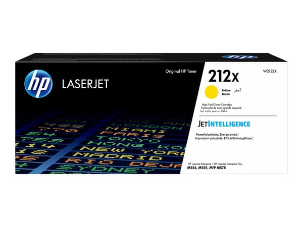 HP 212X Gul 10000 sidor Toner W2122X gul