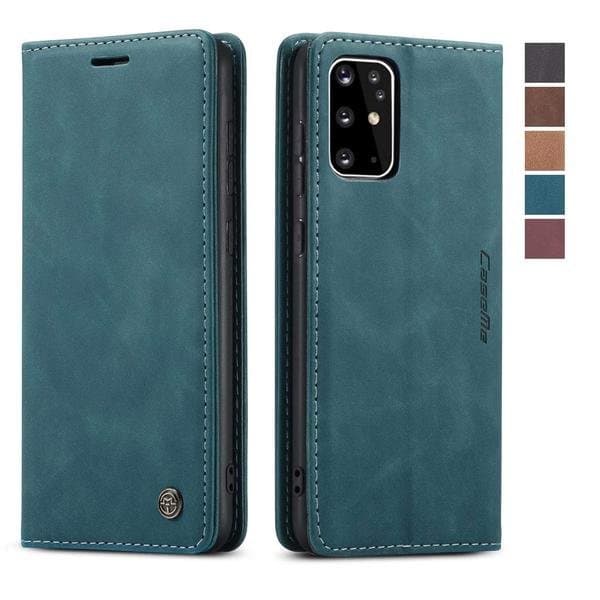 Hög kvalitet Läderfodral för Samsung S20 grå