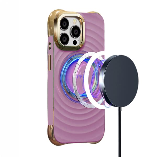 Circle Glam Mag skal för iPhone 14 Pro lila