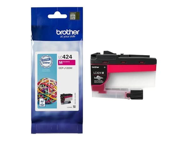 Brother LC 424M Magenta 750 sidor bläck