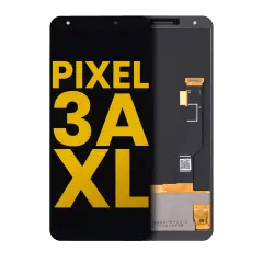 OLED-enhet utan ram för Google Pixel 3a XL (renoverad) (alla färger) svart