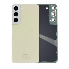 Baksidesglas med kameralins för Samsung Galaxy S22 (Service Pack) (Cream) vit