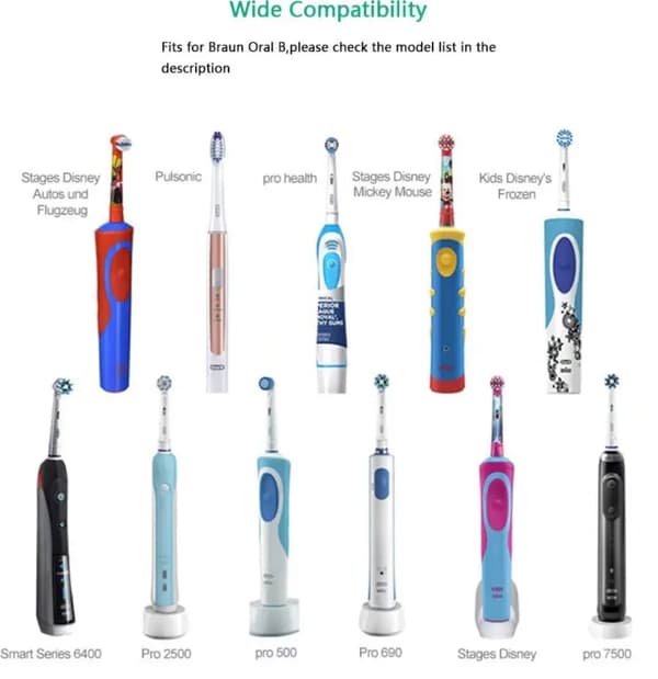 Ersättningsladdare för Oral-b tandborste – Vit vit