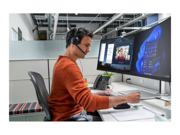 HP Poly Blackwire 5220 Kablet hörlurar svart svart