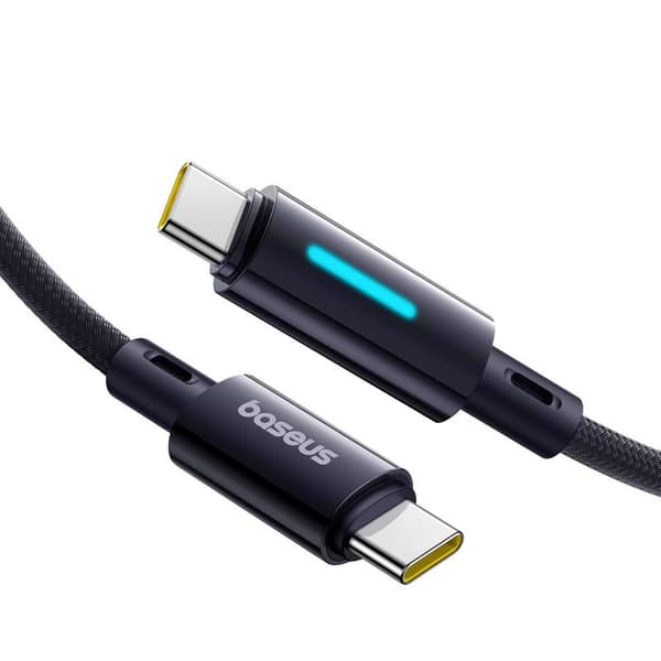 Baseus Lit-kabel USB-C - USB-C 2m 100W Cosmic Black