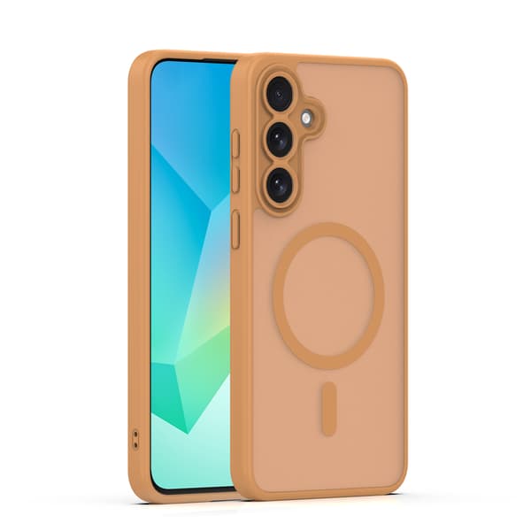 Mag Matt skal för Samsung Galaxy S26 Plus brun stort hål