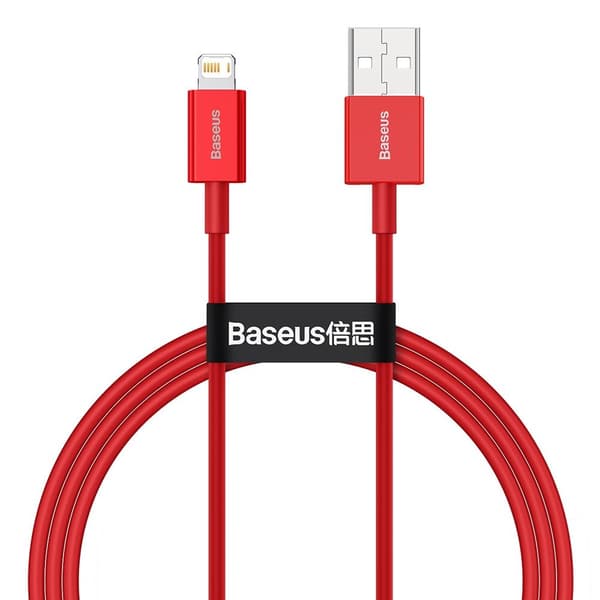 Baseus kabel Superior USB - Lightning 1,0 m 2,4A röd röd