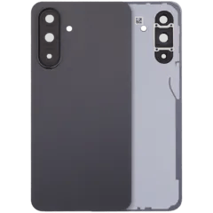 Baksidesglas med kameralins för Samsung Galaxy A36 5G (A366 / 2025) (ingen logotyp) (Eftermarknad Plus) (Svart)
