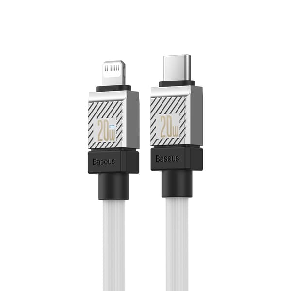 Baseus kabel CoolPlay USB-C - Lightning 1m 20W vit vit