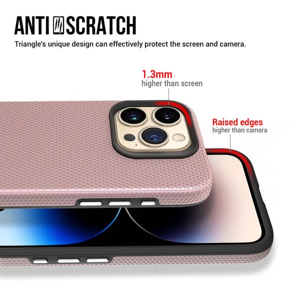 Vmax Triangle skal för iPhone 12 6,1\" roséguld